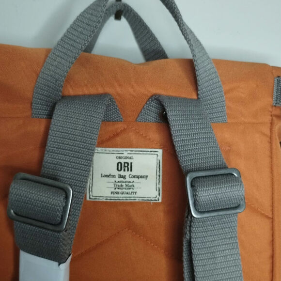 ORI London Bag Co. Finchley A Backpack Medium Atomic Orange NWT - Picture 6 of 10